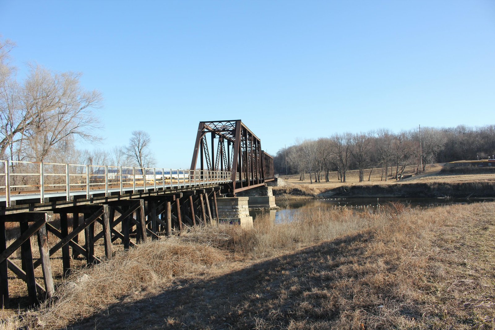 Looking north